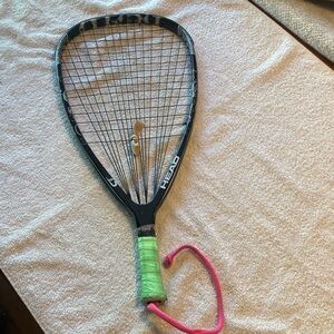 Head Problem Child Racquetball Racket with Vibrant Accents